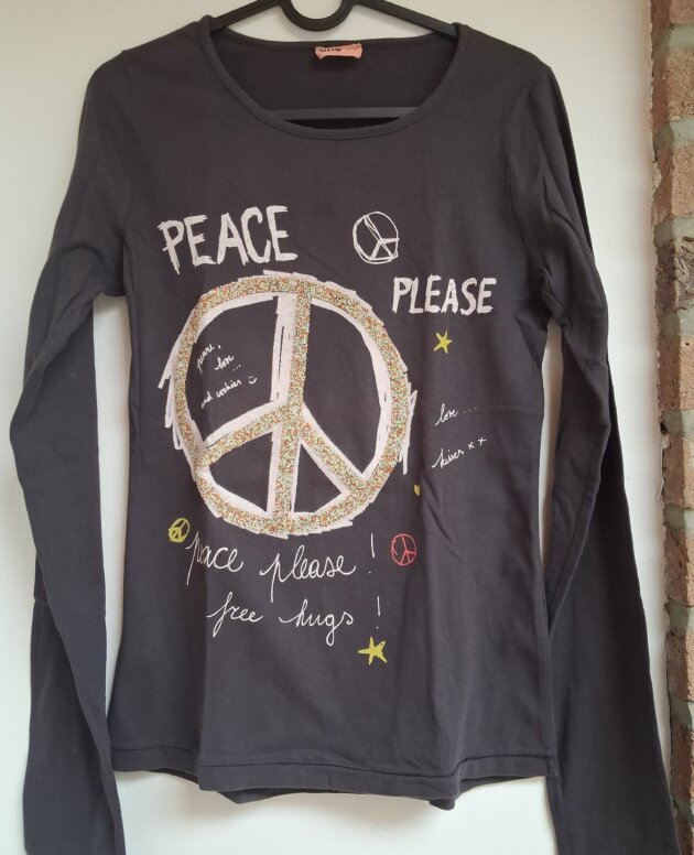 T-shirt ML CKS chocolat 16 ans