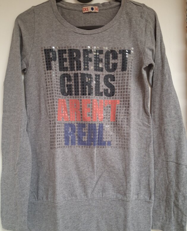 T-shirt ML gris CKS 14 ans