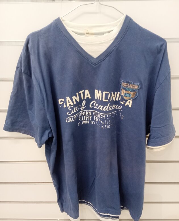 T Shirt bleu c&a Santa Monica homme L