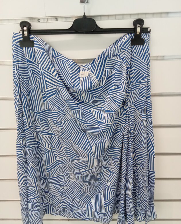 longue jupe Bel &Bo bleu/blc 50