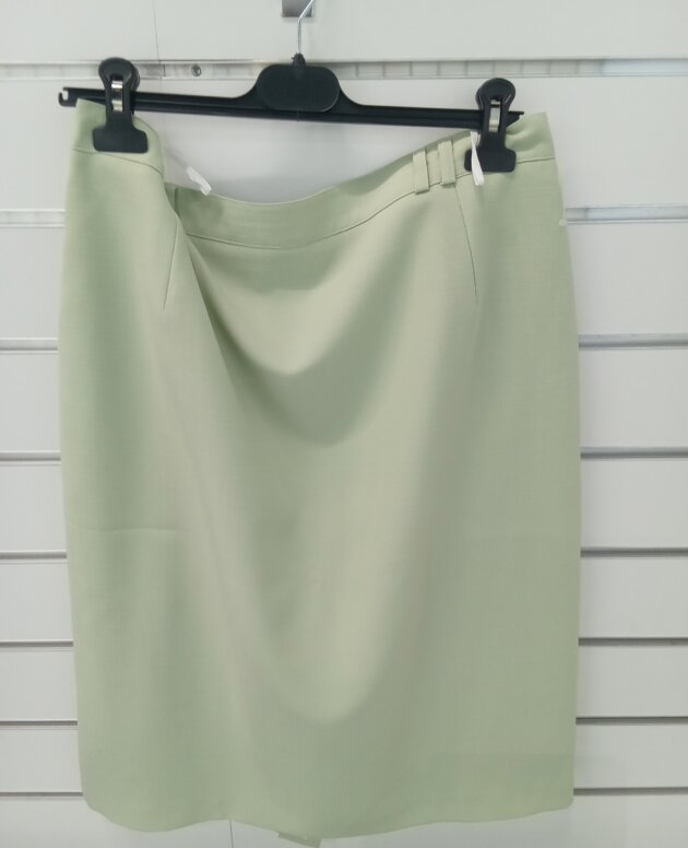 jupe droite vert sauge 50