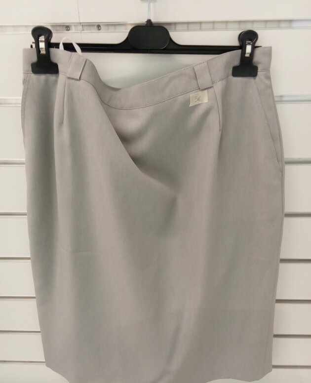 jupe droite grise 50