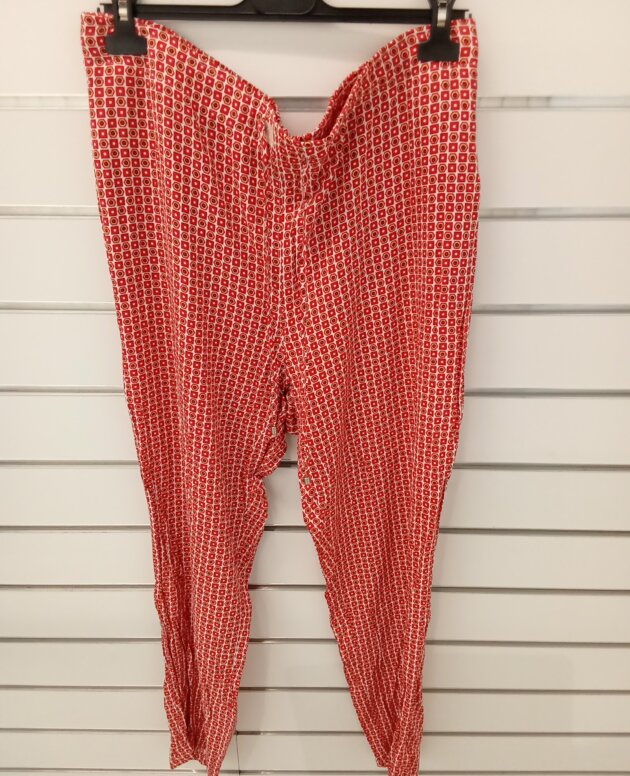 pantalon fluide Damart motifs rouge 50