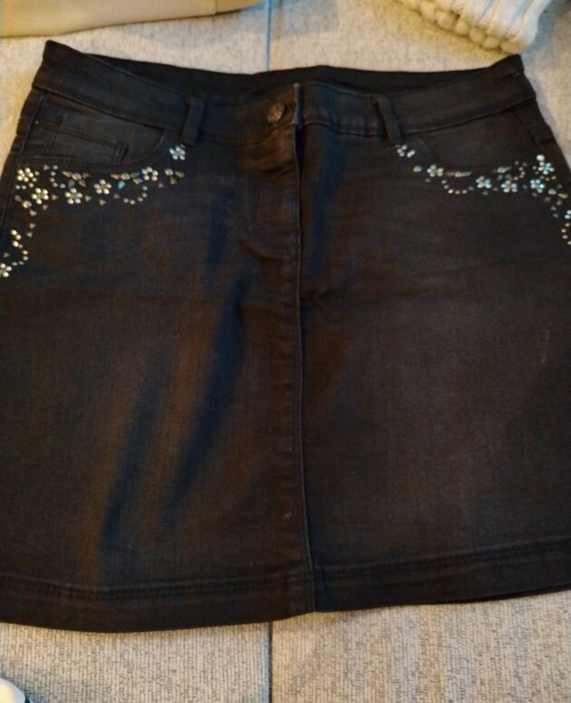 Jupe en jean c&a noir 42