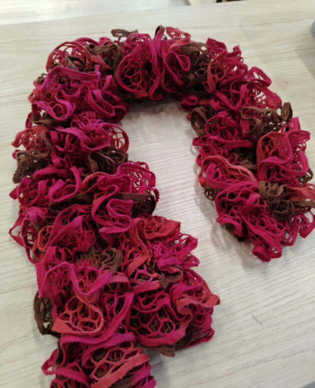 Écharpe Fuchsia Marron