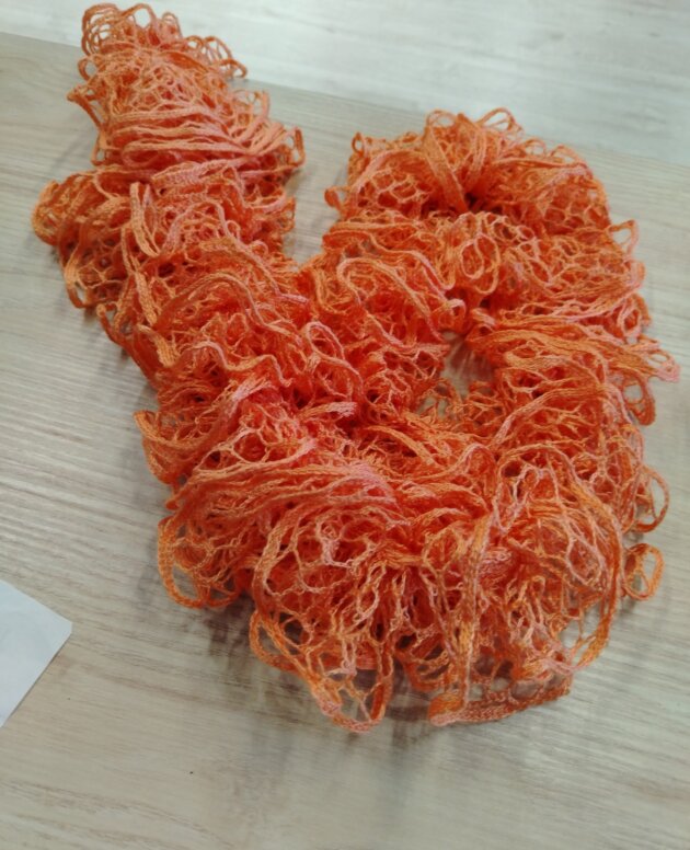 Écharpe Orange Floue